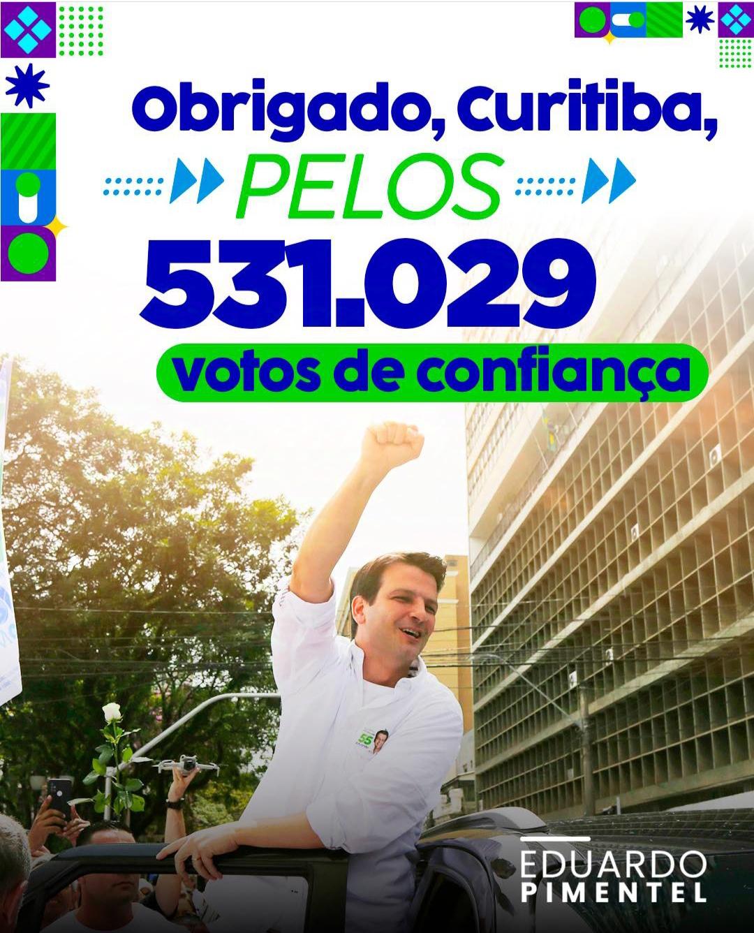 EDUARDO PIMENTEL É O NOVO PREFEITO ELEITO DE CURITIBA