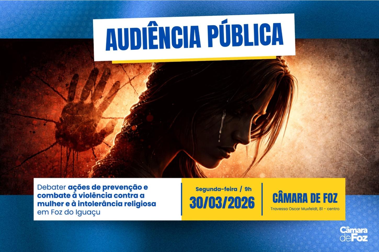 Câmara vai debater prevenção à violência  contra a mulher e intolerância religiosa