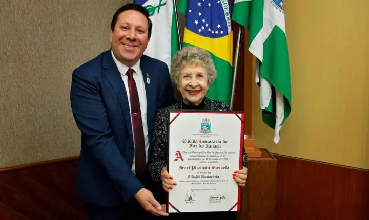 Iraci Pissinin Sossella é a mais nova Cidadã Honorária de Foz